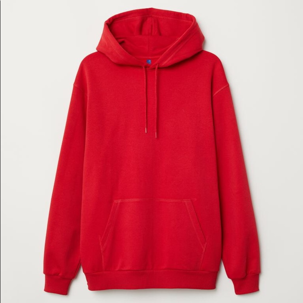 Red H&M hoodie-New in package-XS